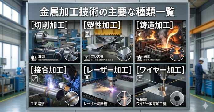 金属加工の種類